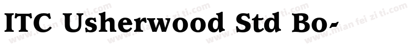 ITC Usherwood Std Bo字体转换